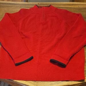 Pendleton Red Ribbed Sweater